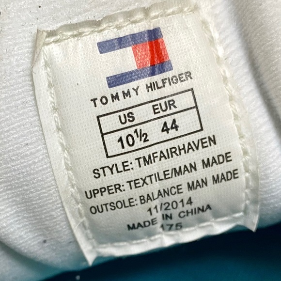 Tommy Hilfiger men’s size 10.5 Blue Silver Shoe - Picture 5 of 6